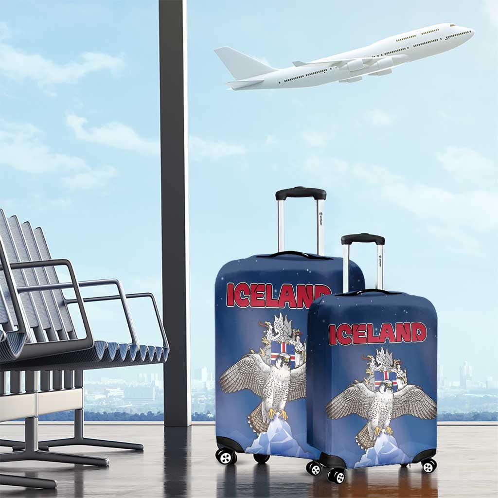 Iceland Luggage Cover The Gyrfalcon With Symbol DT05
