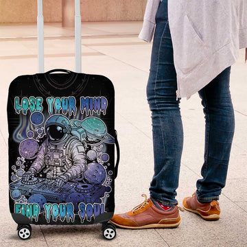 Astronaut Luggage Cover Love Your Mind Find Your Soul DT05