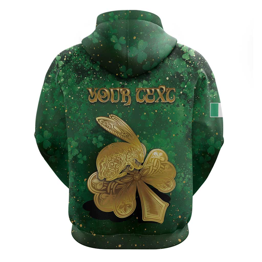 Personalized Ireland Hoodie The Shamrock With The Irish Hare Patterns DT05