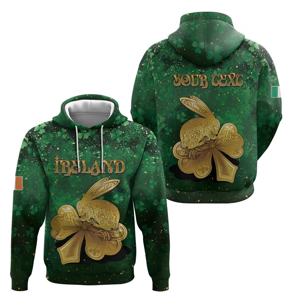 Personalized Ireland Hoodie The Shamrock With The Irish Hare Patterns DT05