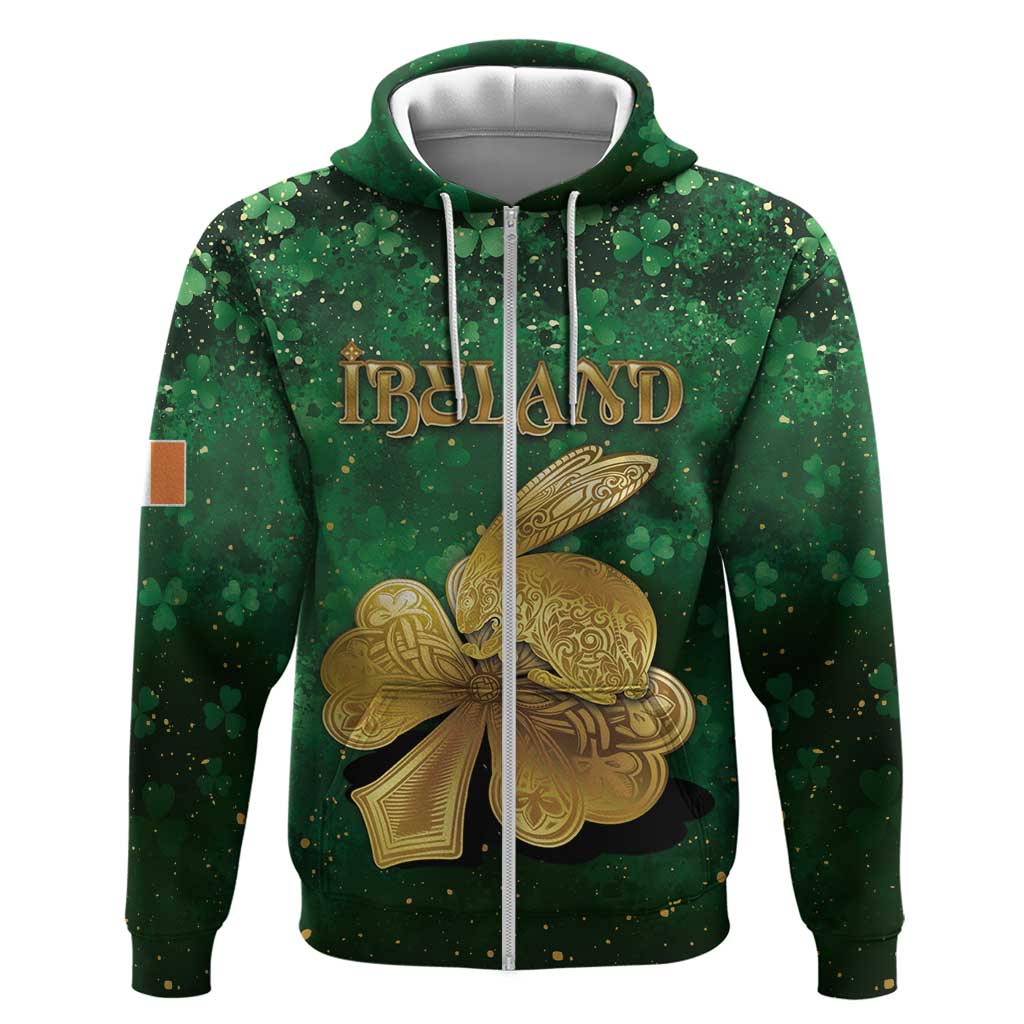 Personalized Ireland Hoodie The Shamrock With The Irish Hare Patterns DT05