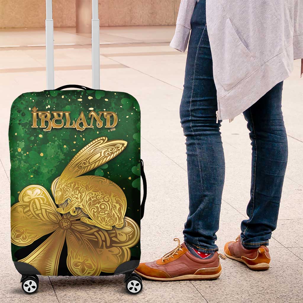 Ireland Luggage Cover The Shamrock With The Irish Hare Patterns DT05