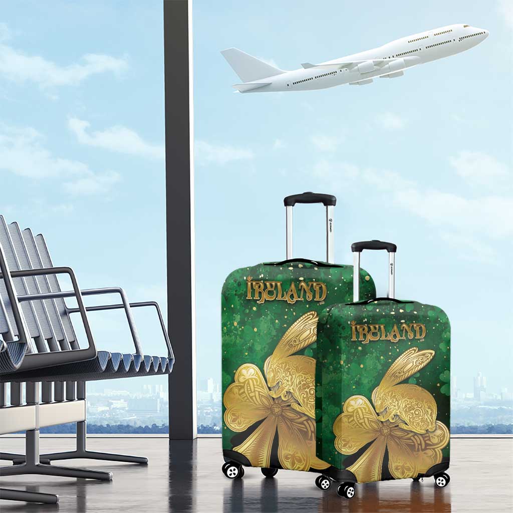 Ireland Luggage Cover The Shamrock With The Irish Hare Patterns DT05