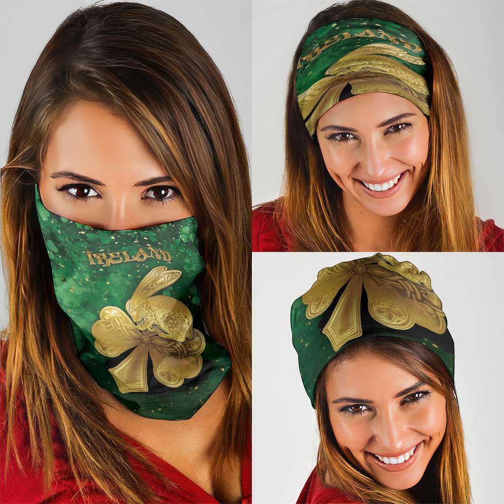 Ireland Neck Gaiter The Shamrock With The Irish Hare Patterns DT05