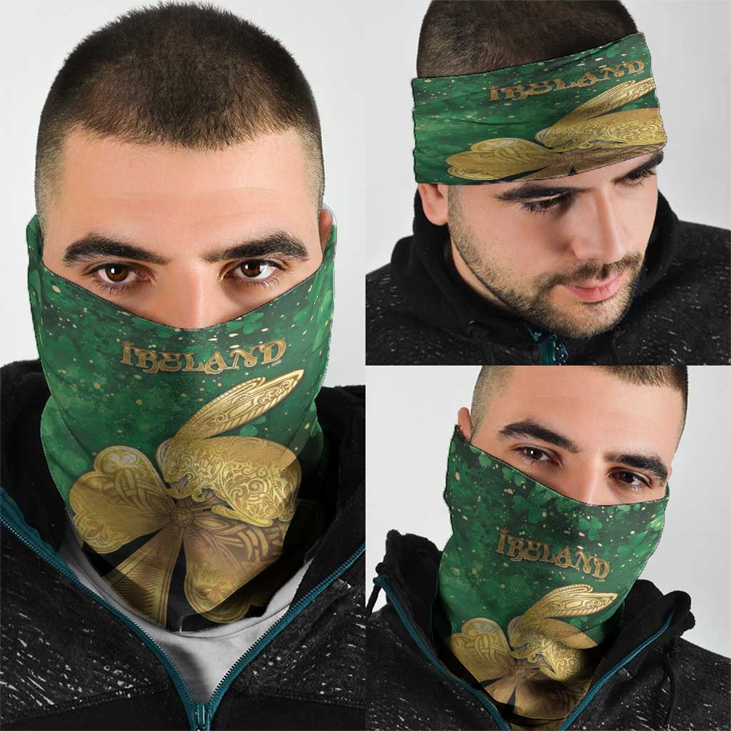 Ireland Neck Gaiter The Shamrock With The Irish Hare Patterns DT05
