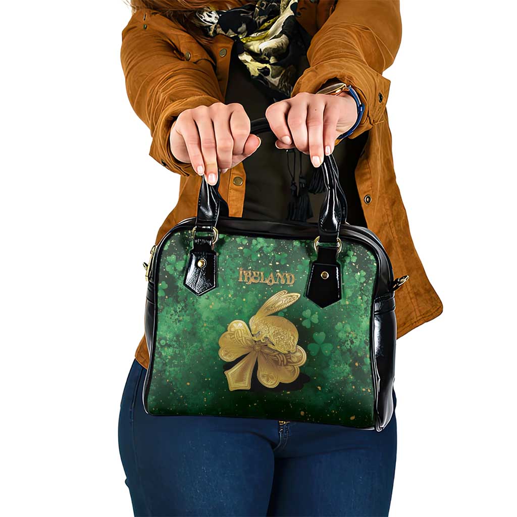 Ireland Shoulder Handbag The Shamrock With The Irish Hare Patterns DT05