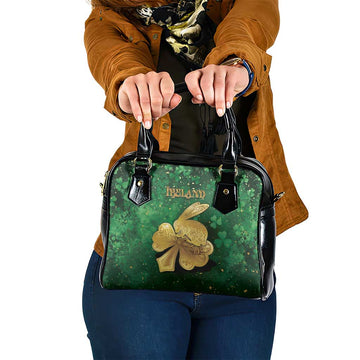 Ireland Shoulder Handbag The Shamrock With The Irish Hare Patterns DT05