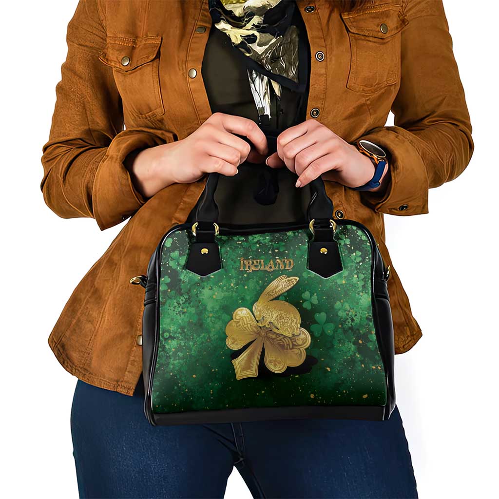 Ireland Shoulder Handbag The Shamrock With The Irish Hare Patterns DT05