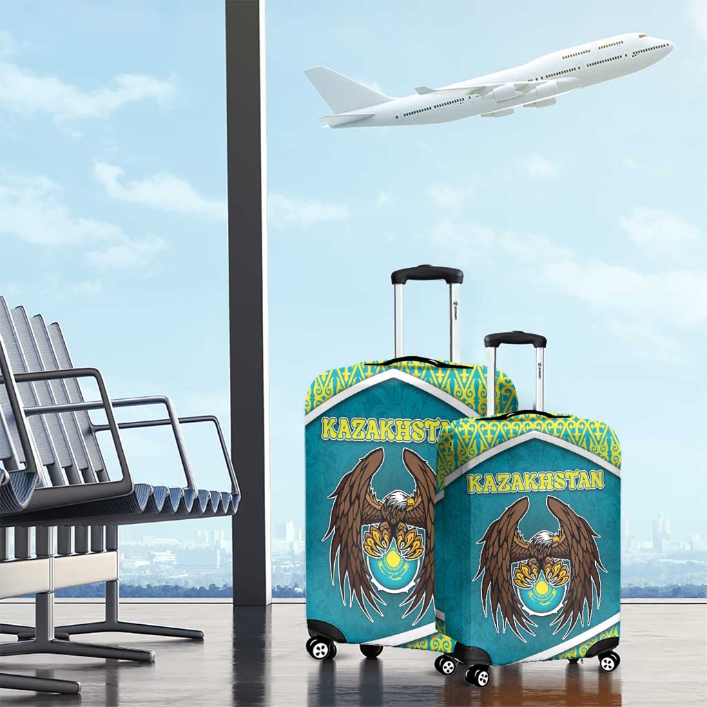Kazakhstan Luggage Cover The Eagle With Kazakh Patterns DT05