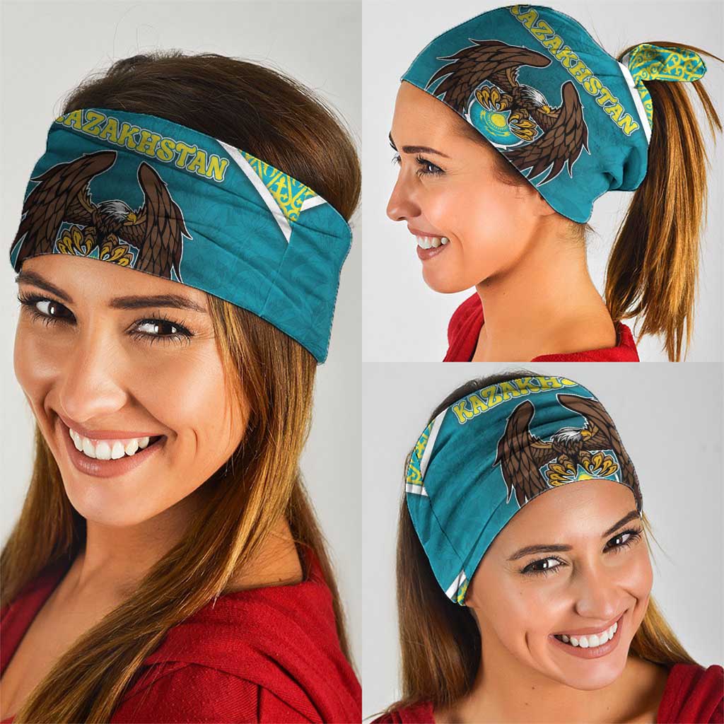 Kazakhstan Neck Gaiter The Eagle With Kazakh Patterns DT05