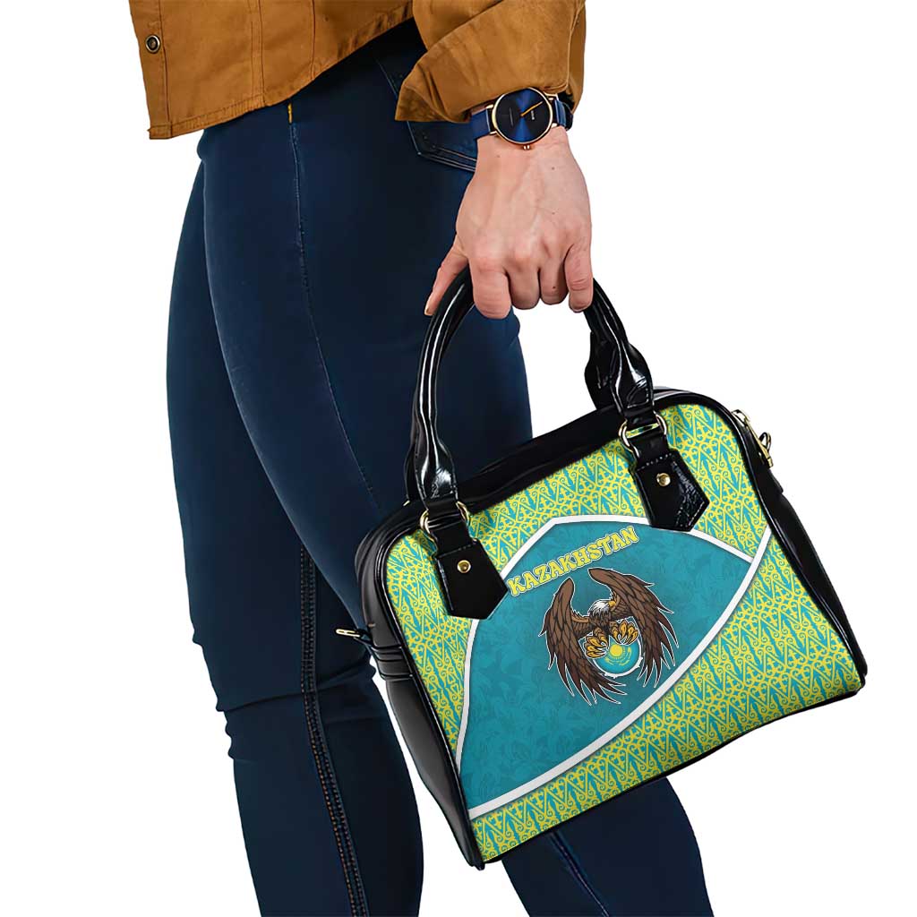 Kazakhstan Shoulder Handbag The Eagle With Kazakh Patterns DT05