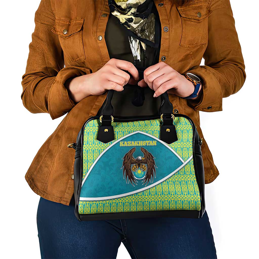 Kazakhstan Shoulder Handbag The Eagle With Kazakh Patterns DT05