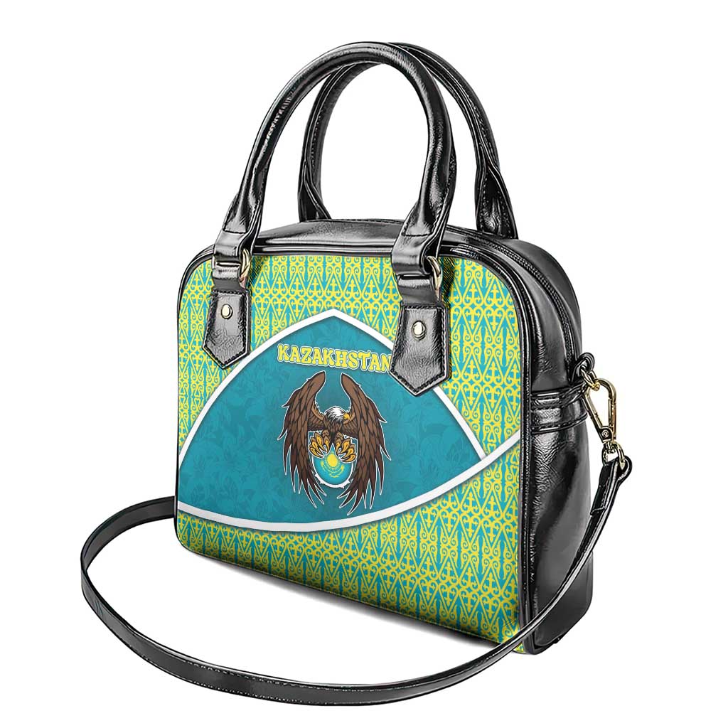 Kazakhstan Shoulder Handbag The Eagle With Kazakh Patterns DT05