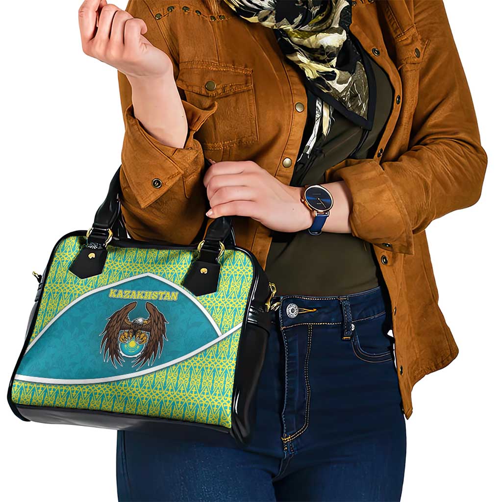 Kazakhstan Shoulder Handbag The Eagle With Kazakh Patterns DT05