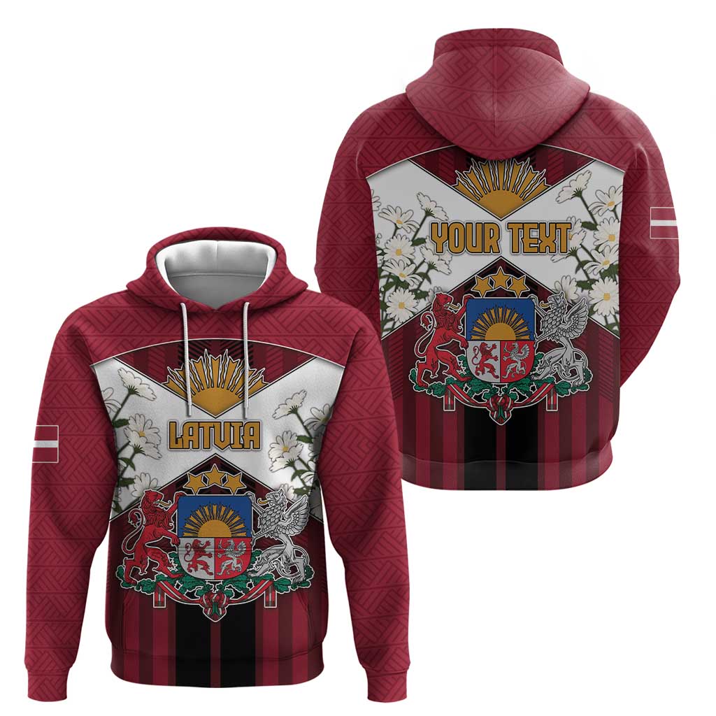 Personalized Latvia Hoodie Symbol With Latvians Patterns DT05