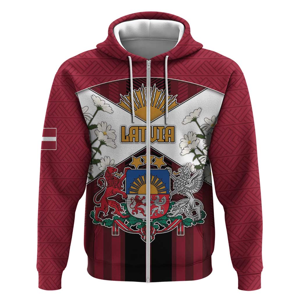 Personalized Latvia Hoodie Symbol With Latvians Patterns DT05