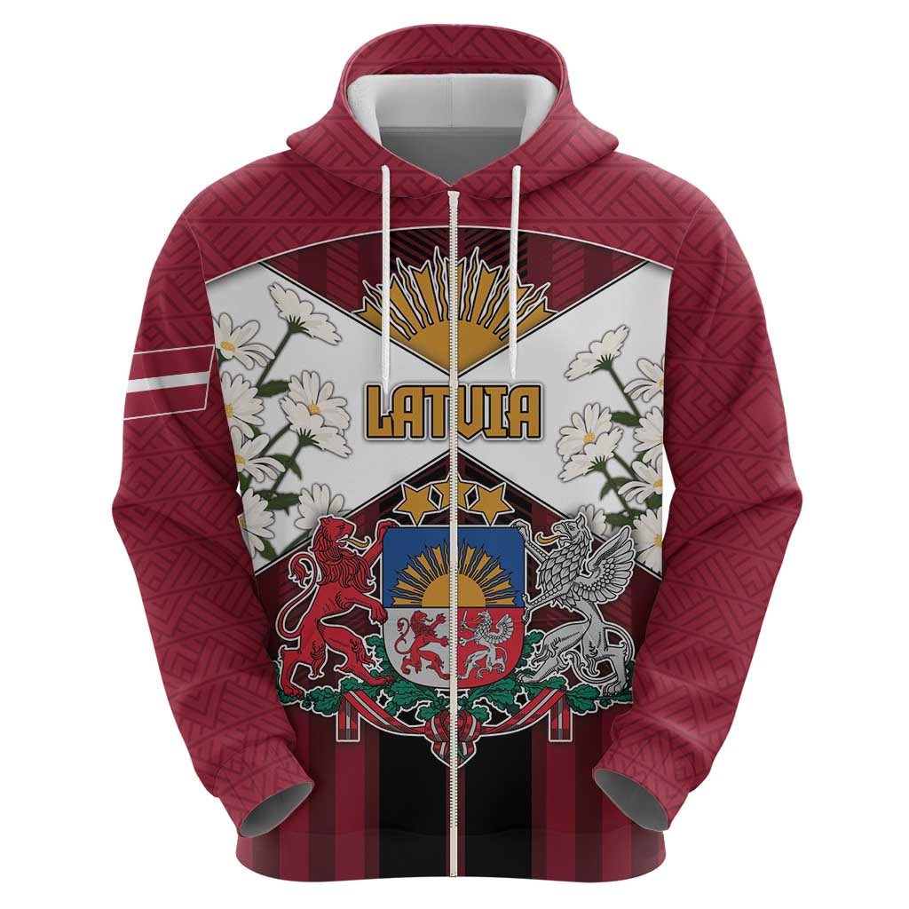 Personalized Latvia Hoodie Symbol With Latvians Patterns DT05