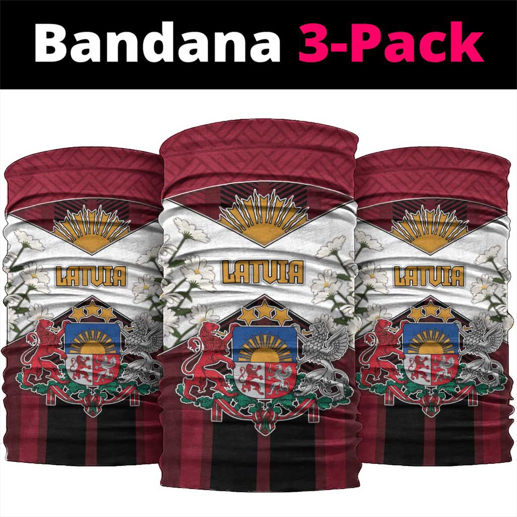 Latvia Neck Gaiter Symbol With Latvians Patterns DT05
