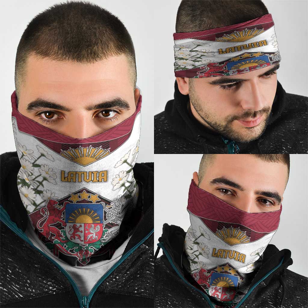 Latvia Neck Gaiter Symbol With Latvians Patterns DT05