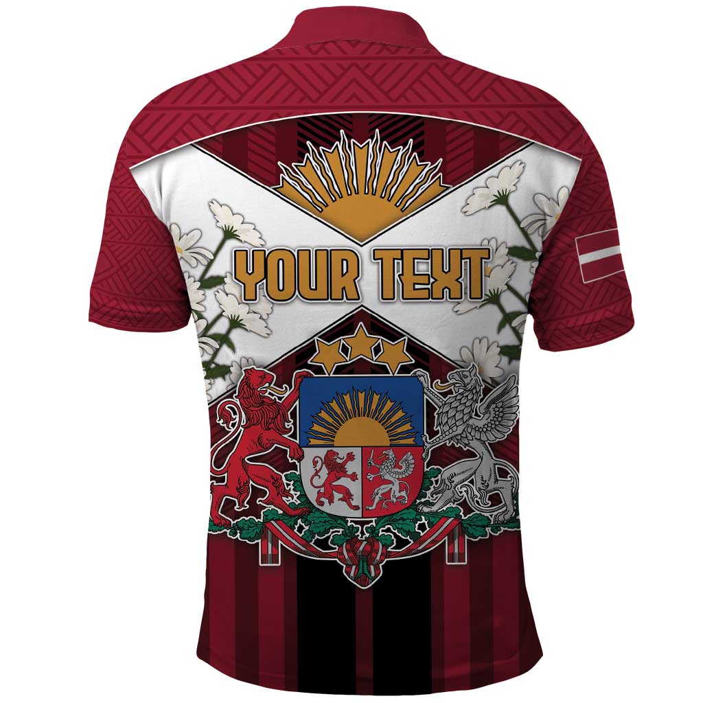 Personalized Latvia Polo Shirt Symbol With Latvians Patterns DT05