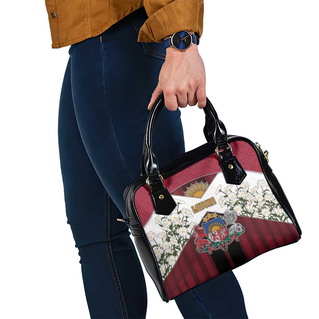 Latvia Shoulder Handbag Symbol With Latvians Patterns DT05