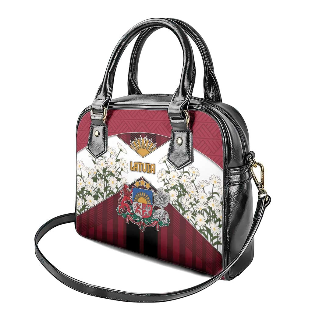 Latvia Shoulder Handbag Symbol With Latvians Patterns DT05