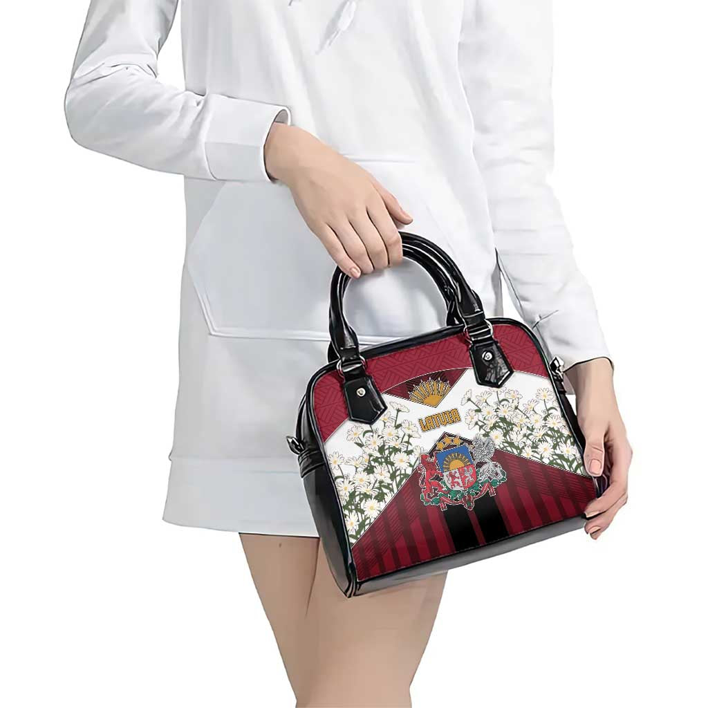 Latvia Shoulder Handbag Symbol With Latvians Patterns DT05