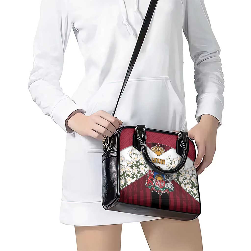 Latvia Shoulder Handbag Symbol With Latvians Patterns DT05
