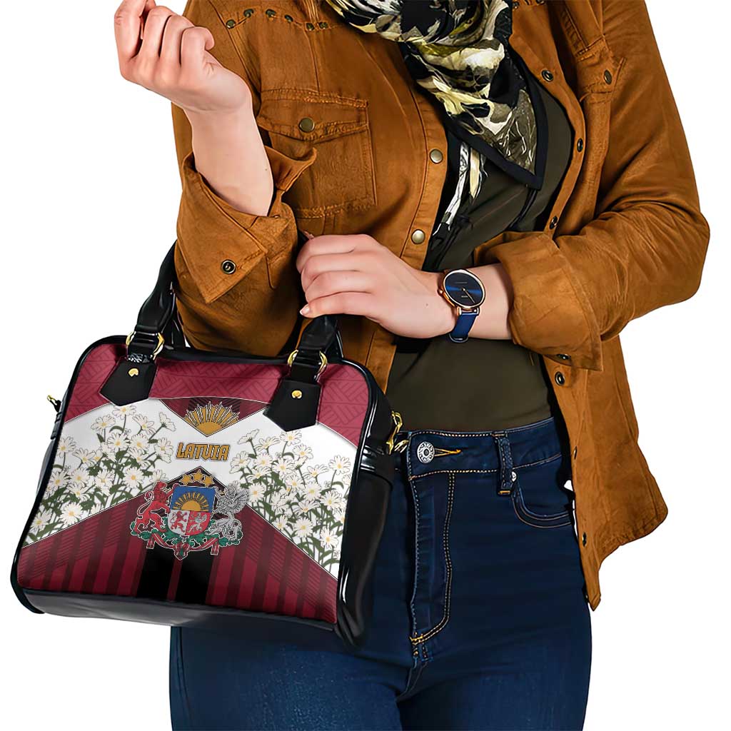 Latvia Shoulder Handbag Symbol With Latvians Patterns DT05