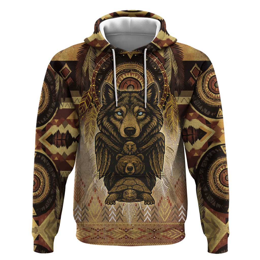 Native American Animal Spirit Hoodie DT05