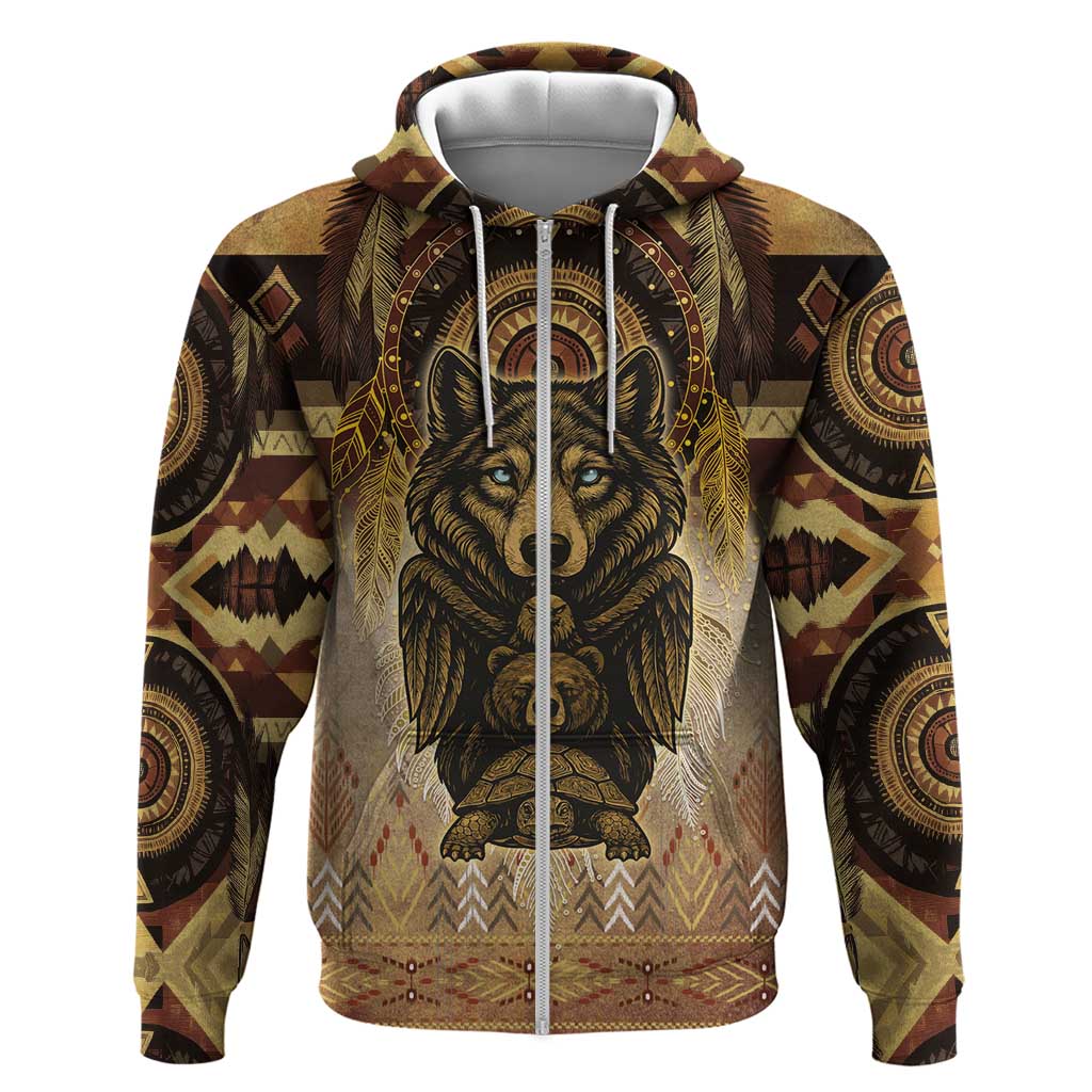 Native American Animal Spirit Hoodie DT05