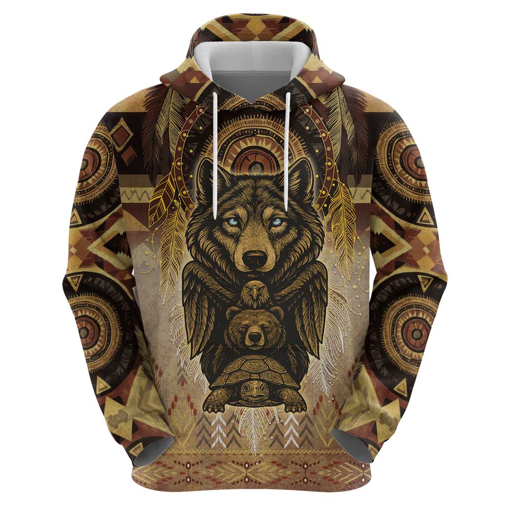 Native American Animal Spirit Hoodie DT05
