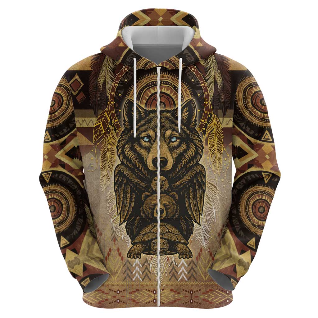Native American Animal Spirit Hoodie DT05