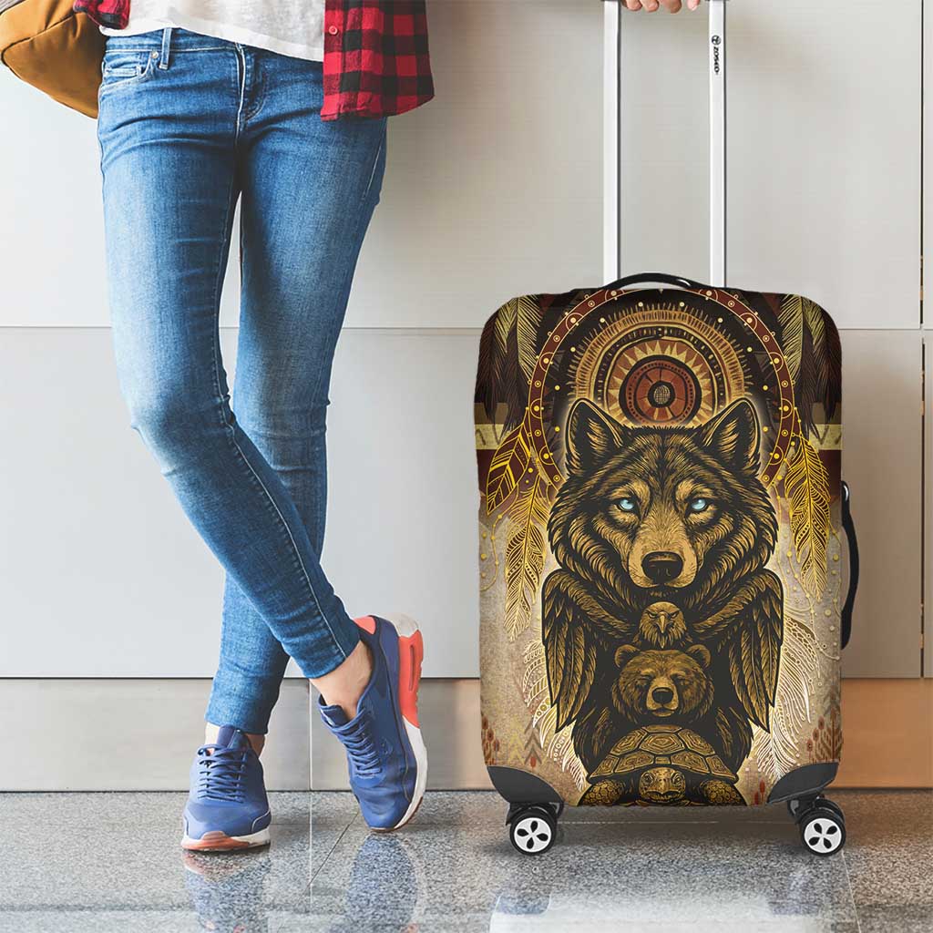 Native American Animal Spirit Luggage Cover DT05