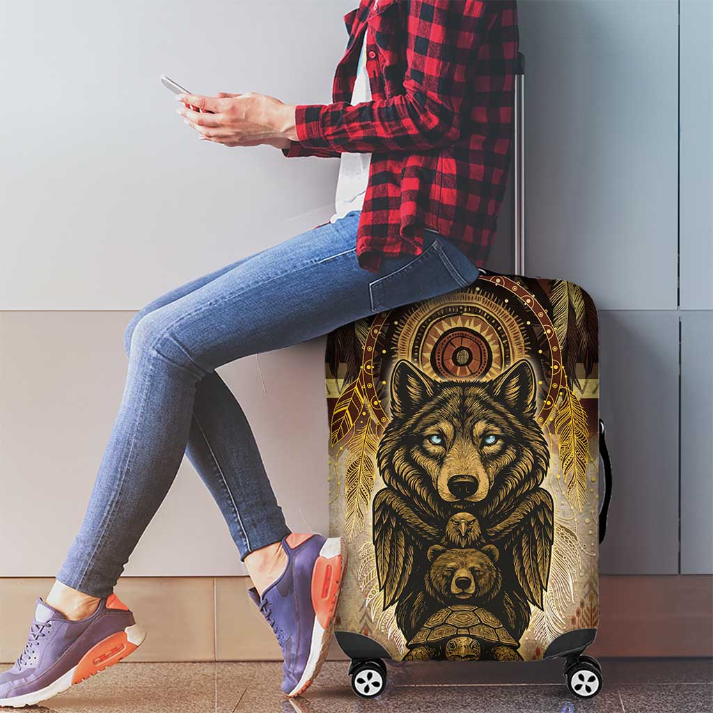Native American Animal Spirit Luggage Cover DT05