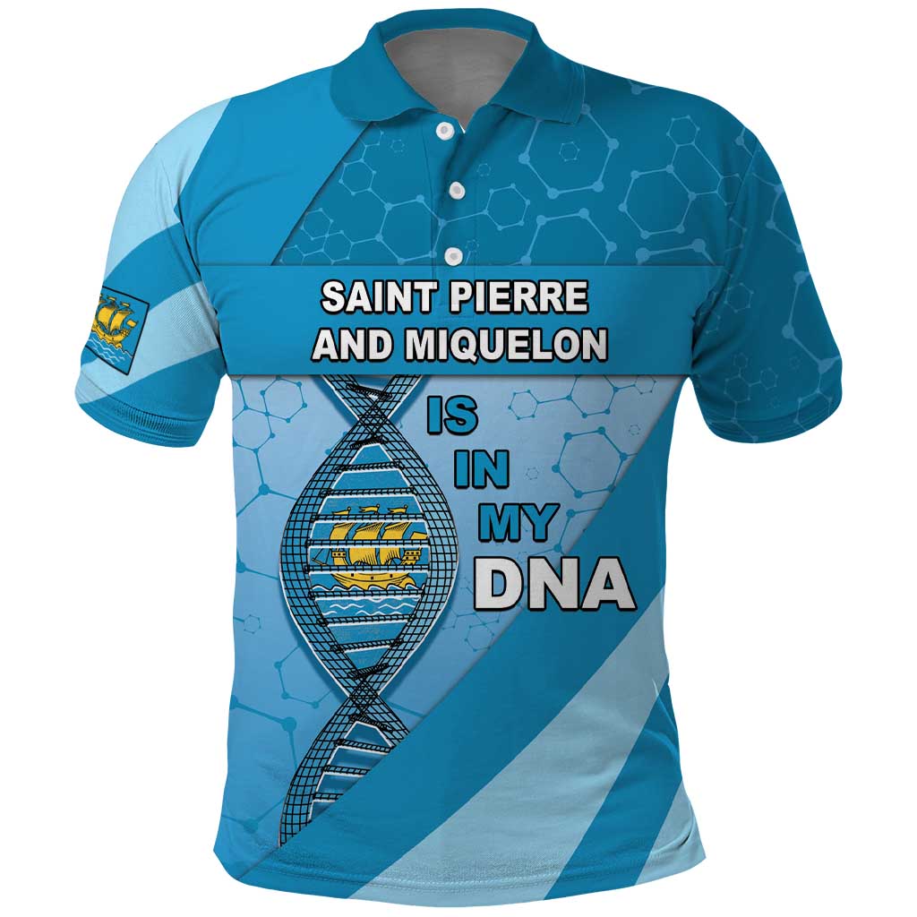 Saint Pierre And Miquelon Is In My DNA Polo Shirt DT05