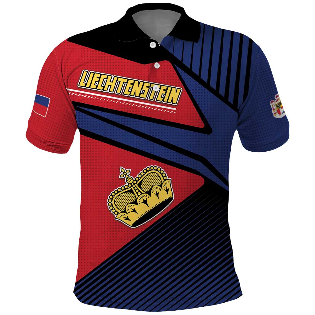 Personalized Liechtenstein Polo Shirt Crown Symbol DT05