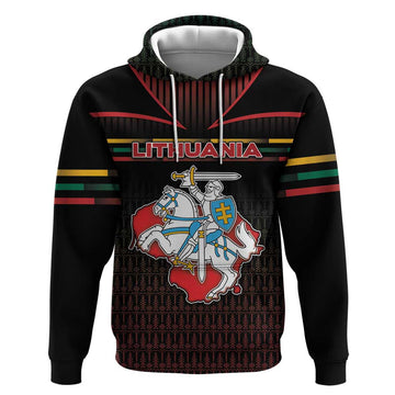Personalized Lithuania Hoodie Knight In Armor With Map DT05