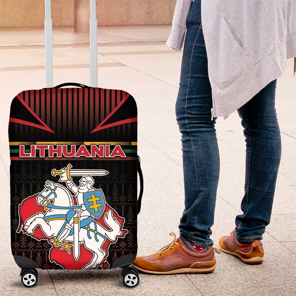 Lithuania Luggage Cover Knight In Armor With Map DT05
