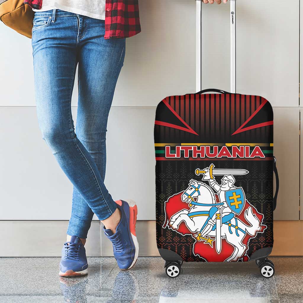 Lithuania Luggage Cover Knight In Armor With Map DT05