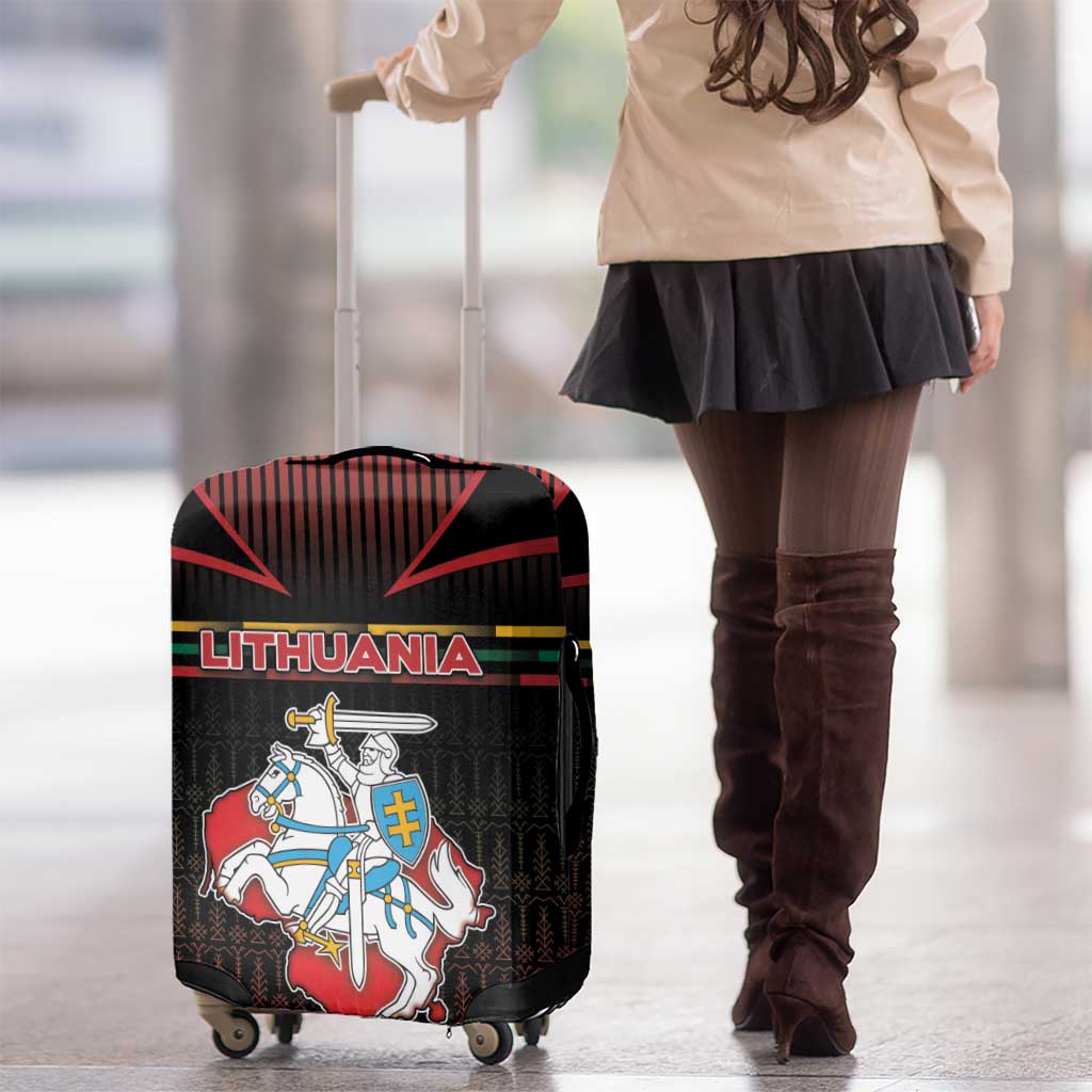 Lithuania Luggage Cover Knight In Armor With Map DT05