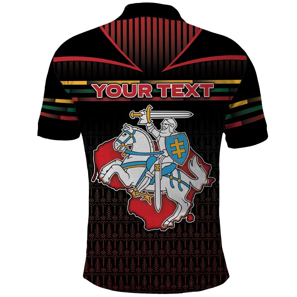 Personalized Lithuania Polo Shirt Knight In Armor With Map DT05