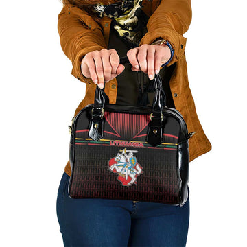 Lithuania Shoulder Handbag Knight In Armor With Map DT05