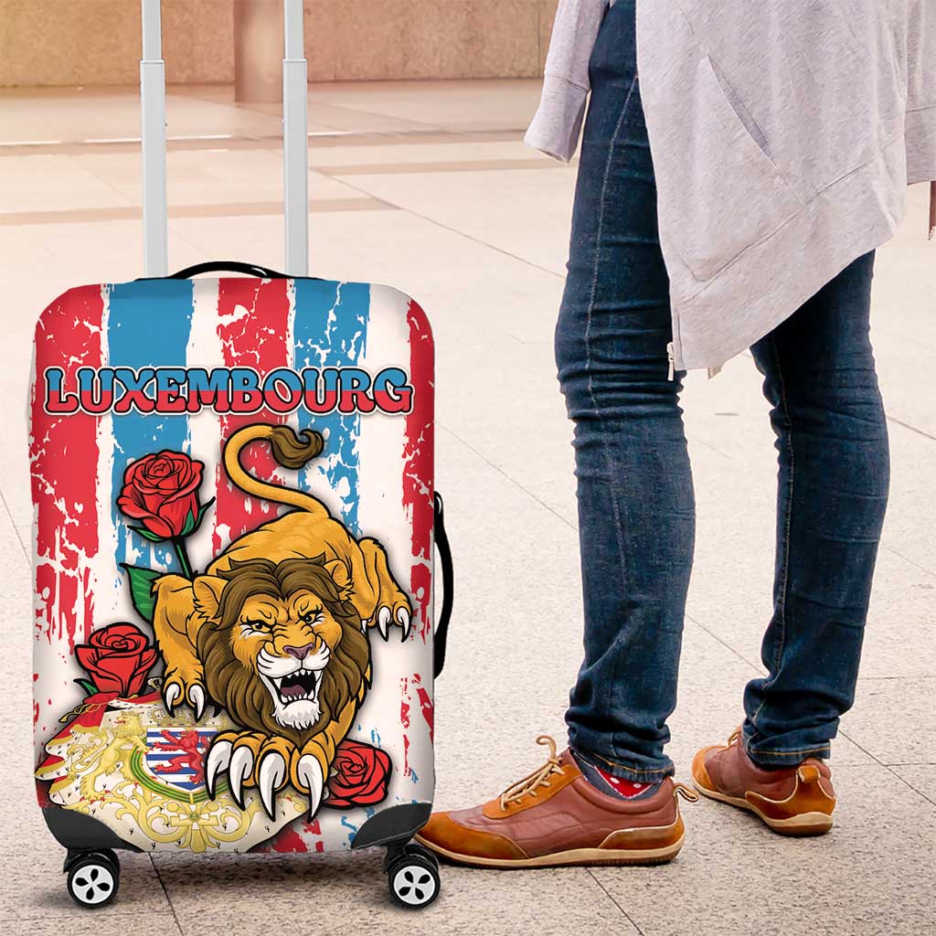 Luxembourg Luggage Cover Red Lion With Coat Of Arms DT05