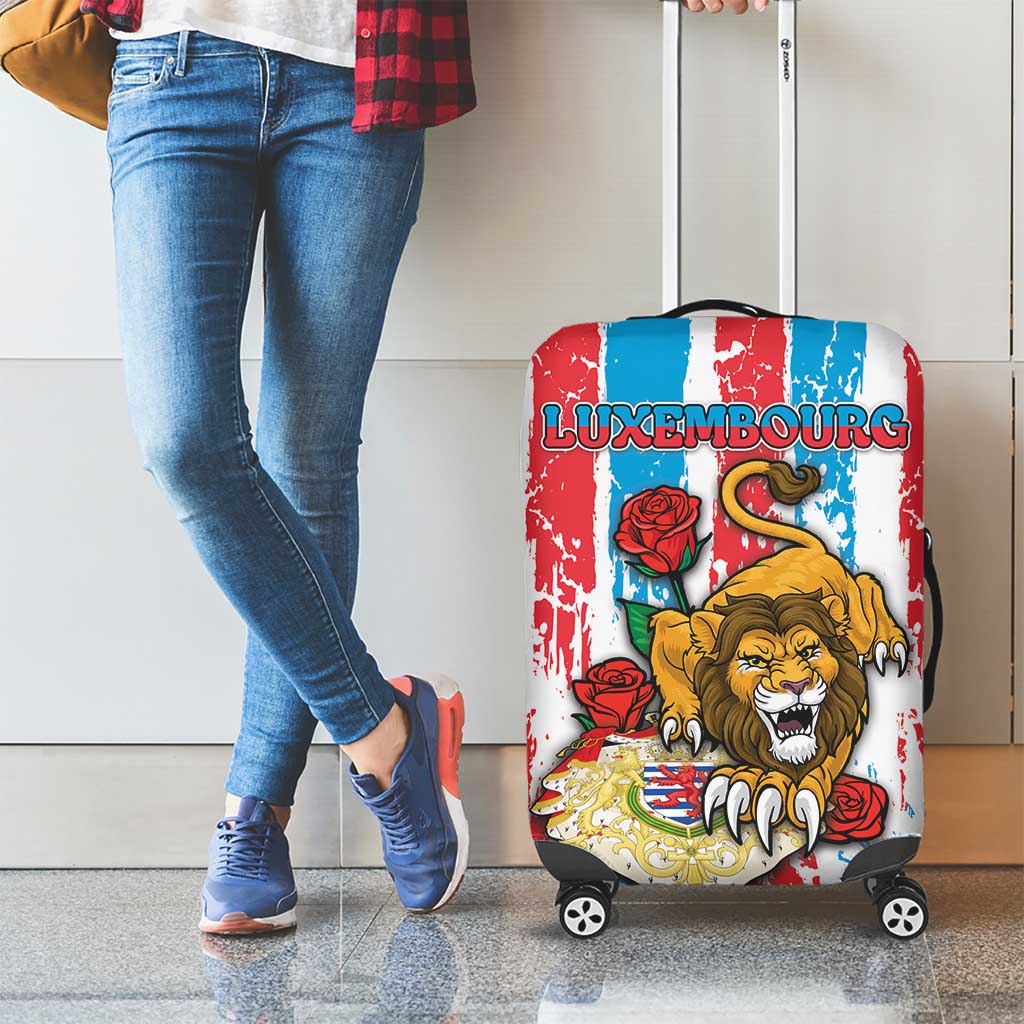 Luxembourg Luggage Cover Red Lion With Coat Of Arms DT05