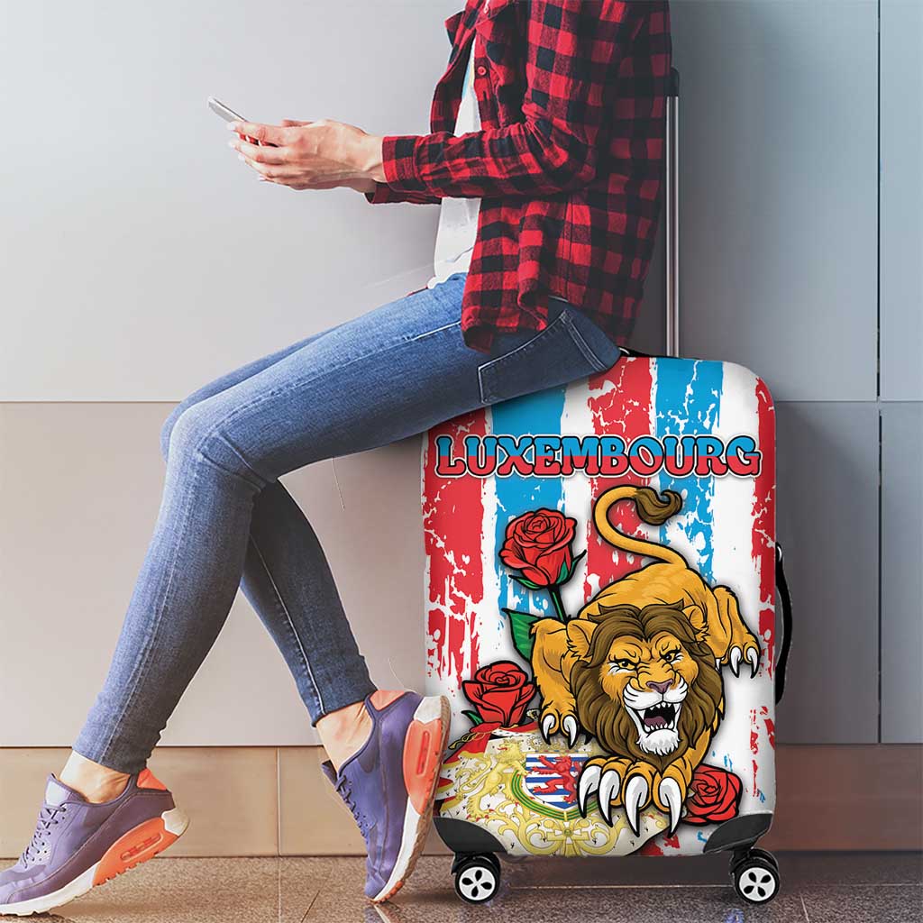 Luxembourg Luggage Cover Red Lion With Coat Of Arms DT05
