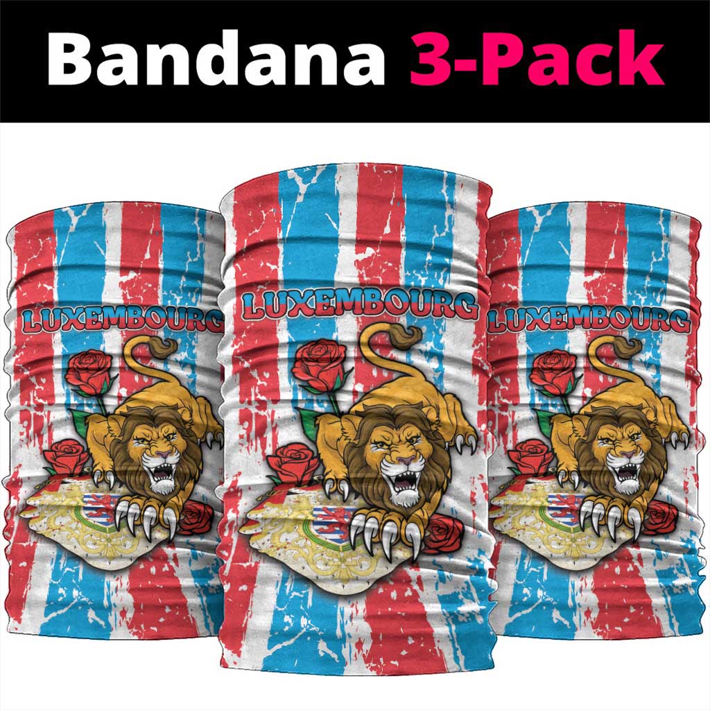 Luxembourg Neck Gaiter Red Lion With Coat Of Arms DT05