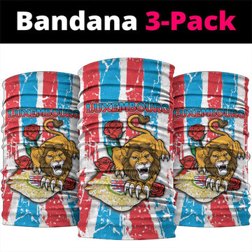 Luxembourg Neck Gaiter Red Lion With Coat Of Arms DT05
