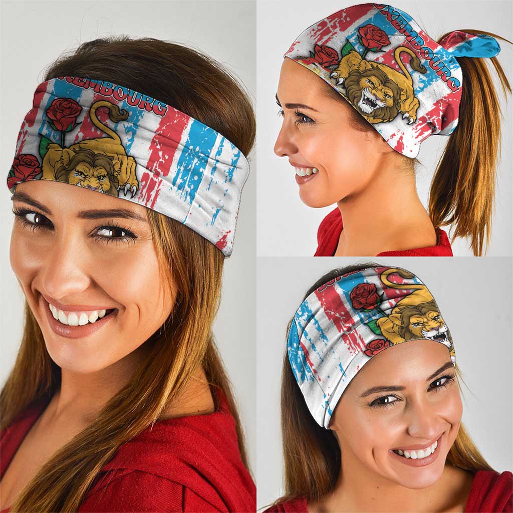 Luxembourg Neck Gaiter Red Lion With Coat Of Arms DT05
