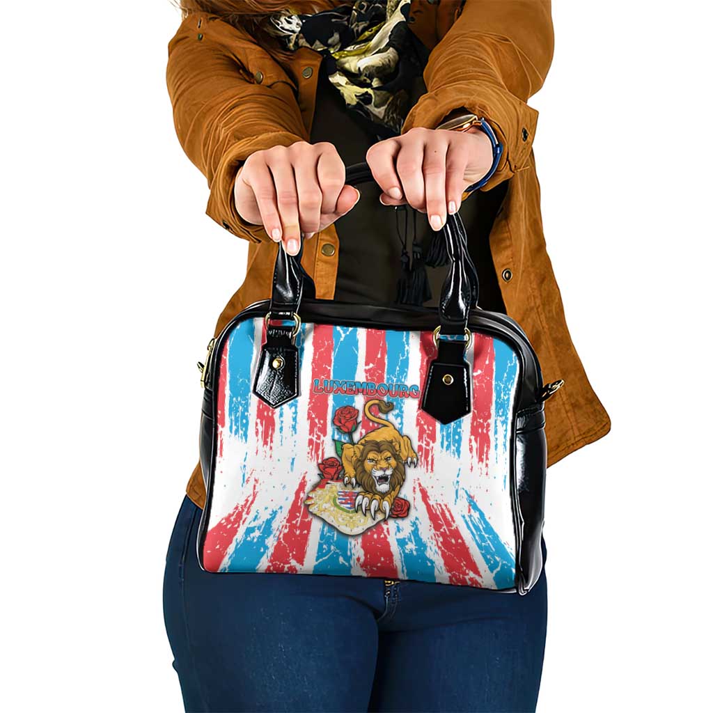 Luxembourg Shoulder Handbag Red Lion With Coat Of Arms DT05
